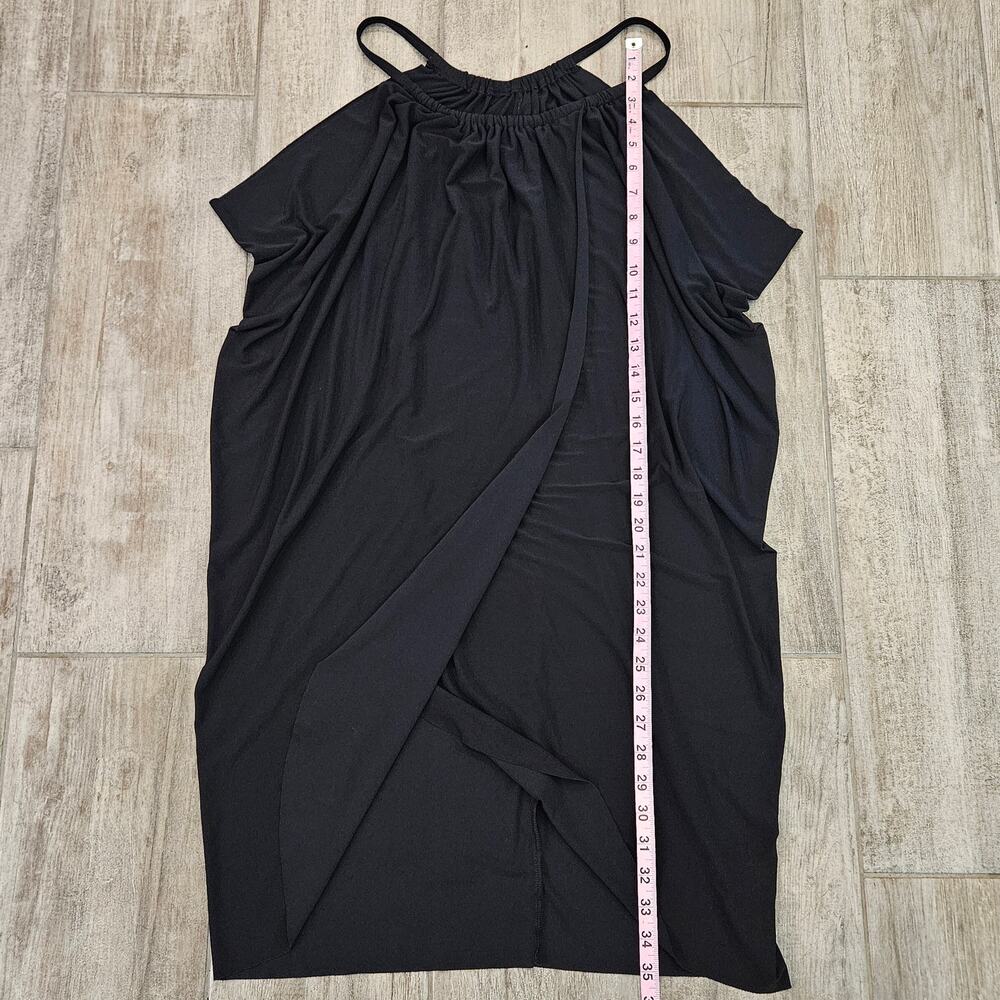 Magicsuit Miraclesuit Black Draped Cover Up Dress Womens M Swim Resort Beachwear - Picture 4 of 10